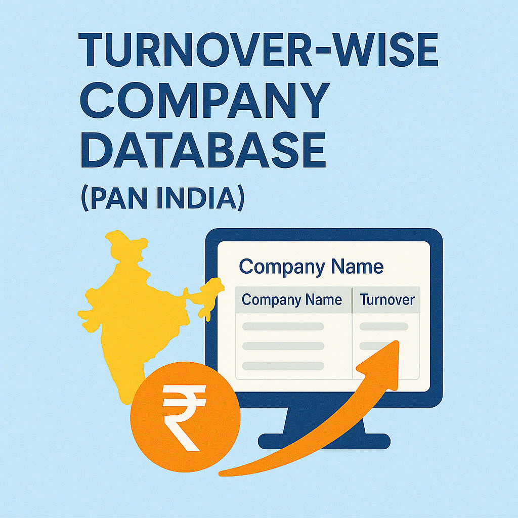 Turnover-wise Company Database (PAN India)